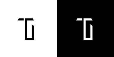 Modern ve benzersiz TG harf logosu tasarımı