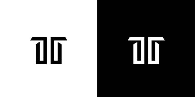 Basit ve modern TW harf logosu tasarımı