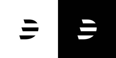 D merdiveni logosu modern ve benzersiz.