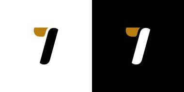 Basit ve güçlü 7 numaralı logo tasarımı