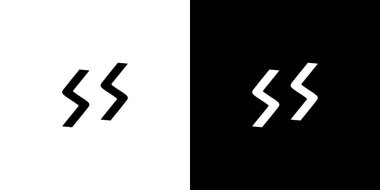 Basit ve benzersiz S harfi baş harfleri logo tasarımı