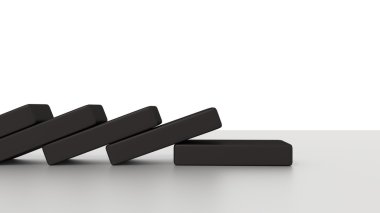 Masanın üzerinde Domino satır katlanmış