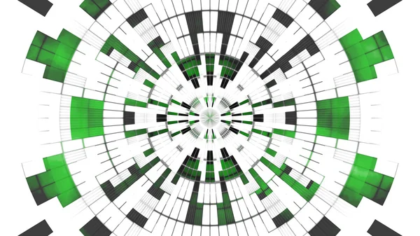 Verde blanco digital geométrico abstracto — Foto de Stock