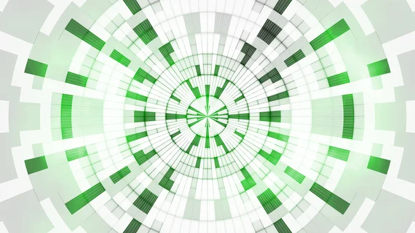 Green white clean digital geometric abstract — Stock Photo, Image