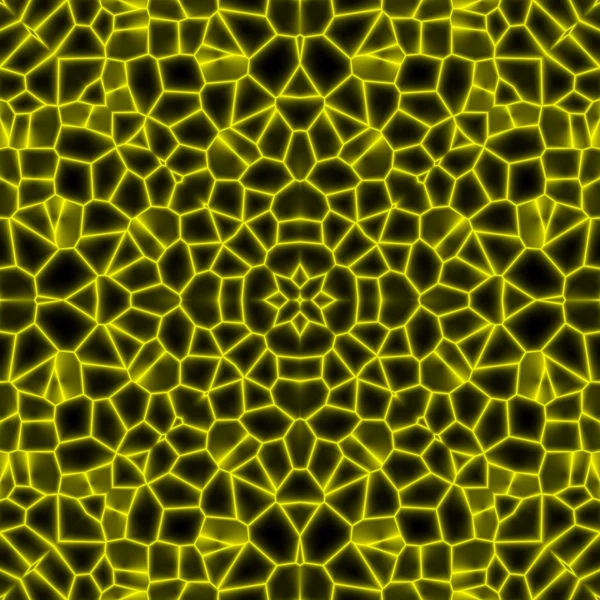 Abstraktní kontury žlutý květ digitální Design textury — Stock fotografie