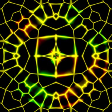 Soyut çiçek ağ tasarımı aydınlatma