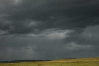 Kötü havada tarım alanı