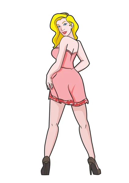 Pin Up 4 — Stock Vector