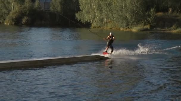 Extreme water sports are gaining popularity around the world. — Stock Video