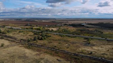 Rusya 'nın orta şeridinin manzarası.