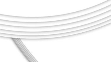 Minimalist soyut beyaz arkaplan. İnce gölgeli zarif kıvrımlı çizgiler hacim yaratır. Başlıklar için