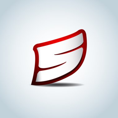 Beş 5 numara logo simgesi