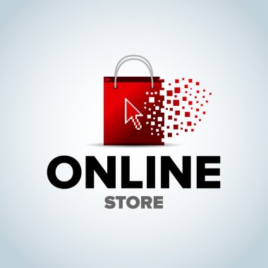 Online alışveriş, online mağaza logo 