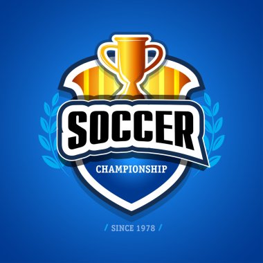 Soccer, football logo  clipart