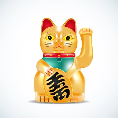 Maneki neko, golden cat 