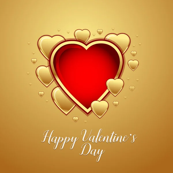 Boldog Valentin-napi üdvözlőkártyát — Stock Vector