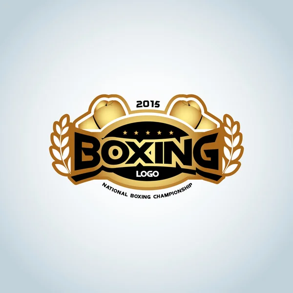 ボクシング ロゴ テンプレート — ストックベクタ