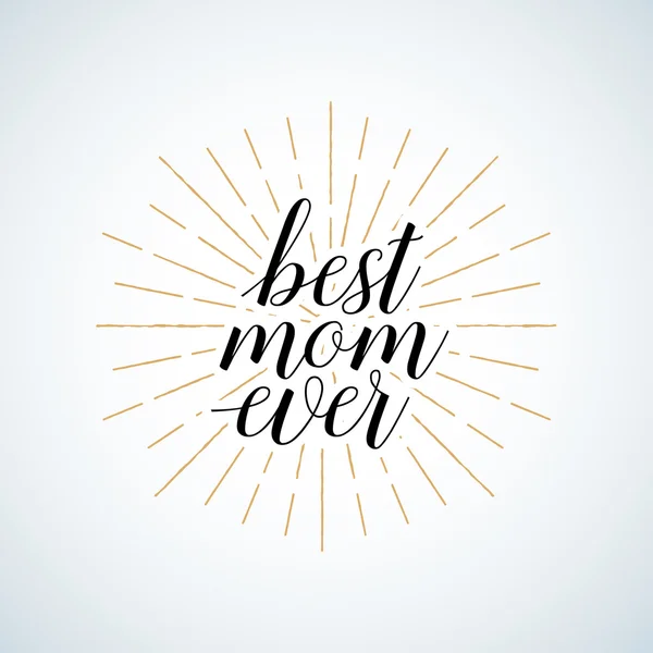 Jahrgangszitat beste Mama aller Zeiten — Stockvektor
