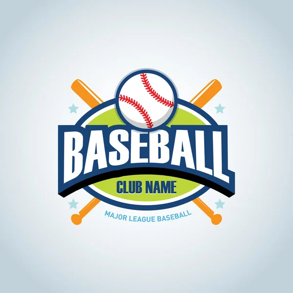 Logo de l'insigne sportif baseball — Image vectorielle