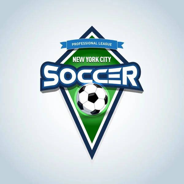 Plantilla de logotipo de fútbol o fútbol — Vector de stock