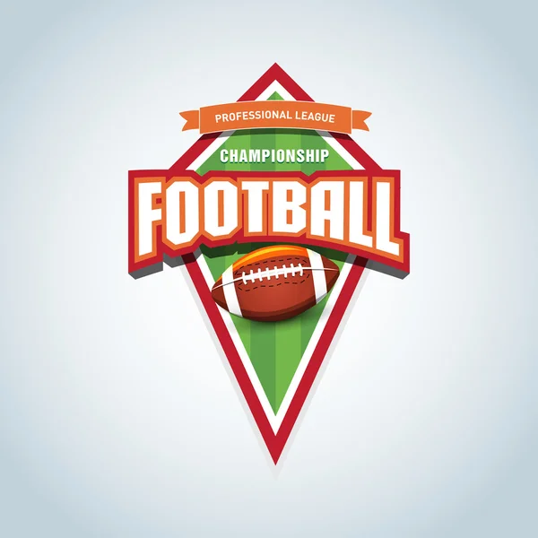 Plantilla de logotipo de fútbol americano — Archivo Imágenes Vectoriales
