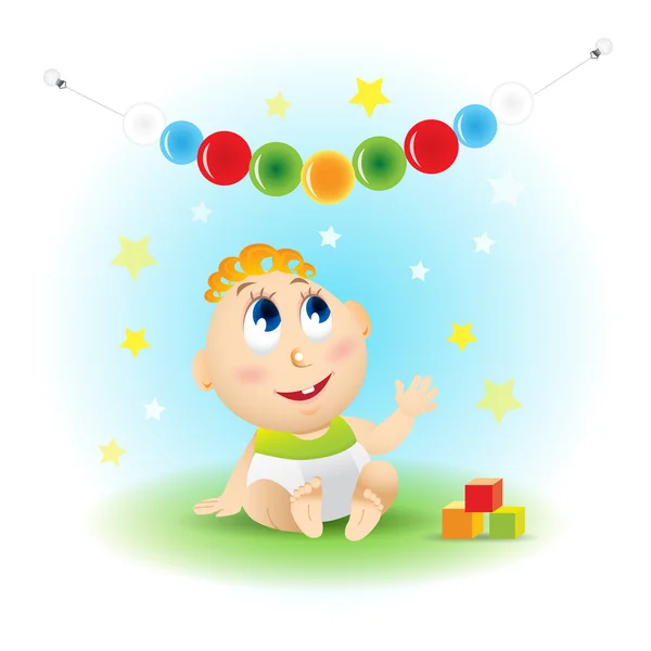 Mignon Sourire Bebe Dessin Anime Image Vectorielle Par Ideasign C Illustration