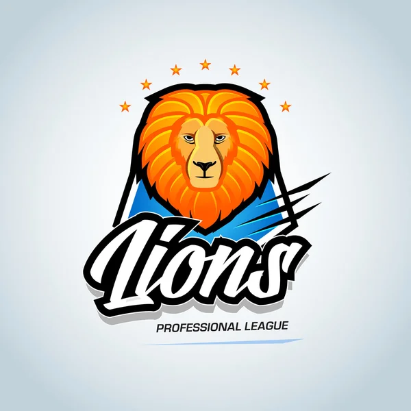 Logo de l'équipe sportive "Lions" — Image vectorielle