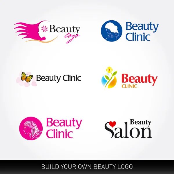 Beauty Fashion Spa Logos — Stock Vector