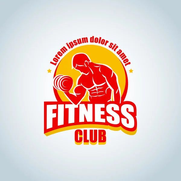 Modelo de logotipo fitness —  Vetores de Stock