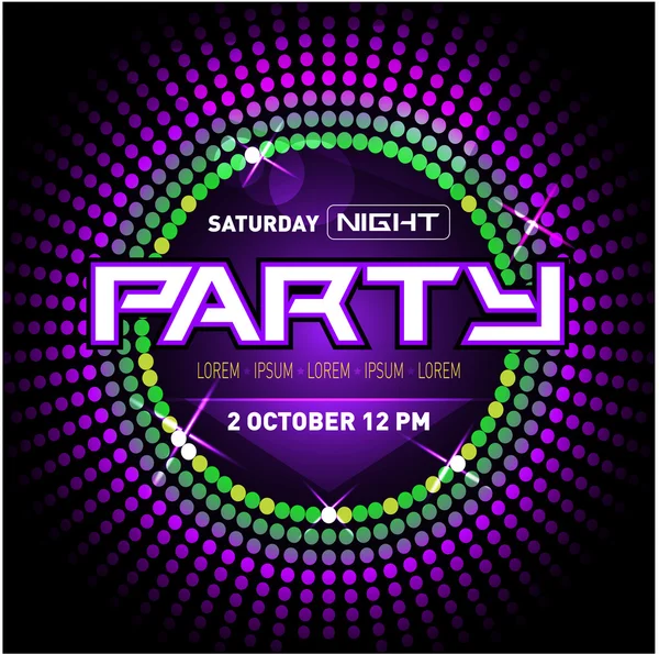 Parti Disco Club Broşür Şablonu 