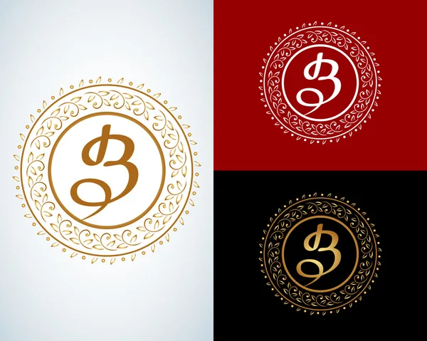 Boutique Luxus Vintage Logos. — Stockvektor