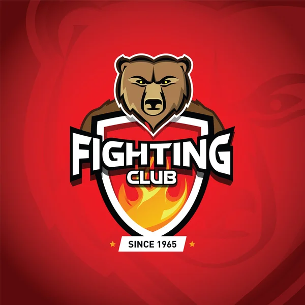 Logotipo do clube de luta MMA — Vetor de Stock