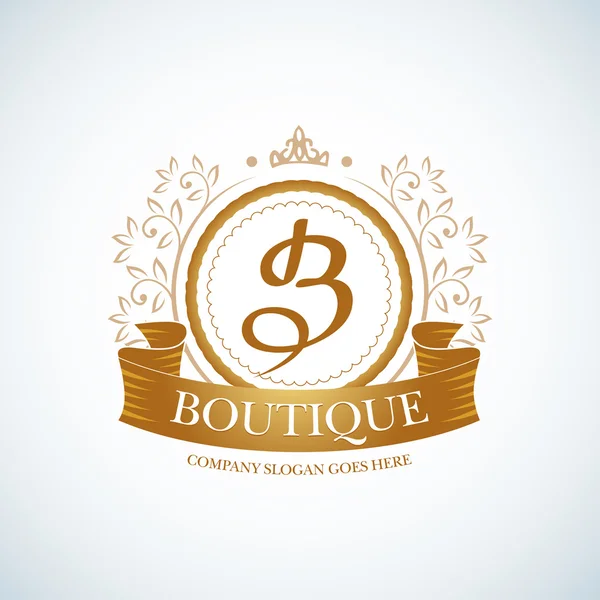 Boutique Luxury Vintage logo. — Stock vektor