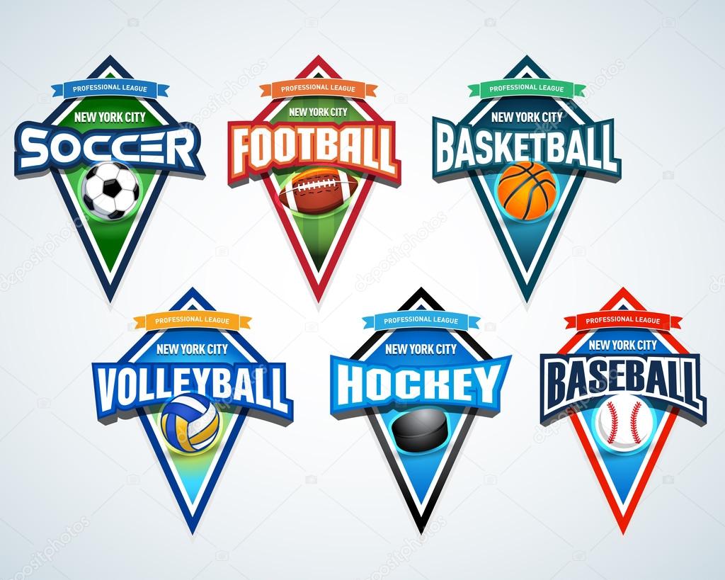 Premium Vector  Tournament sports league logo emblem