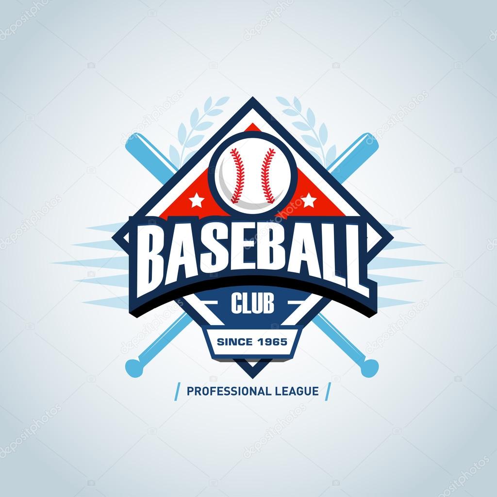 Baseball sport badge logo design template and some elements for logos, badge, banner, emblem, label, insignia, T-shirt screen and printing. Baseball logotype template.