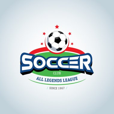 Soccer football badge logo  clipart