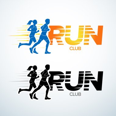 Run club logo template 