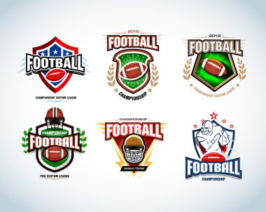 Amerikan futbolu logo şablonları 