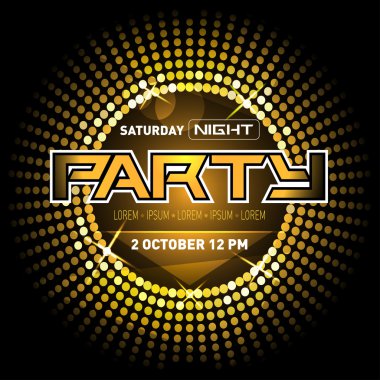 Parti Disco Club Broşür Şablonu 
