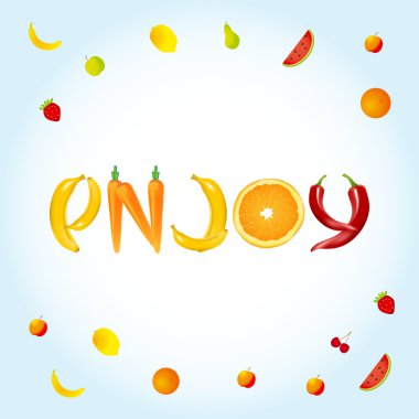 Kelime Meyve, sebze Enjoy 