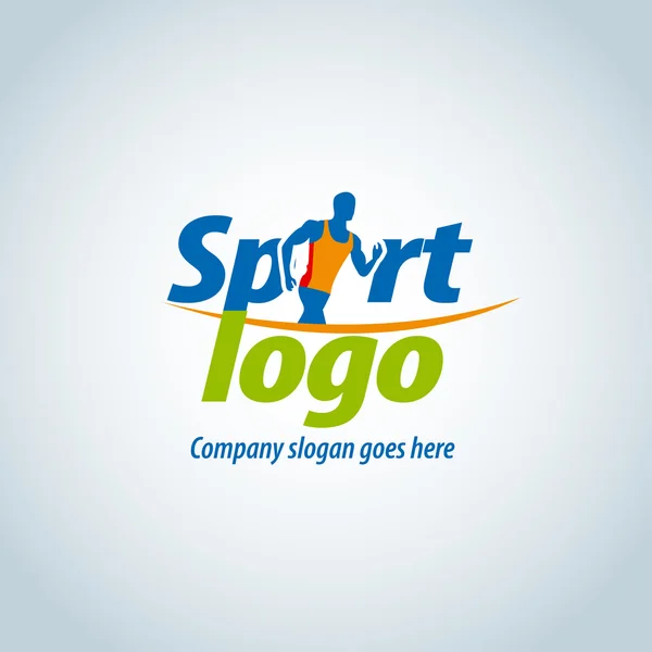 Plantilla de logotipo deportivo, club deportivo — Vector de stock