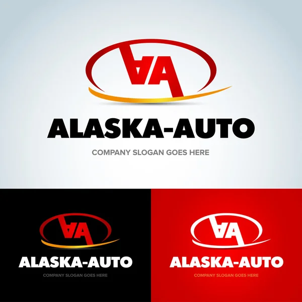 Auto företag Logotypdesign — Stock vektor