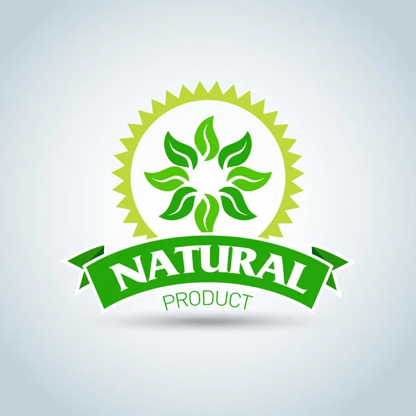 Plantilla de logotipo ecológico — Vector de stock