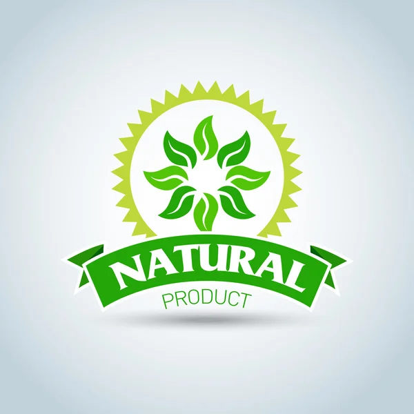 Modelo de logotipo ecológico — Vetor de Stock