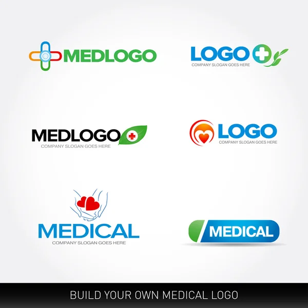 Medical and health logos — Stock Vector