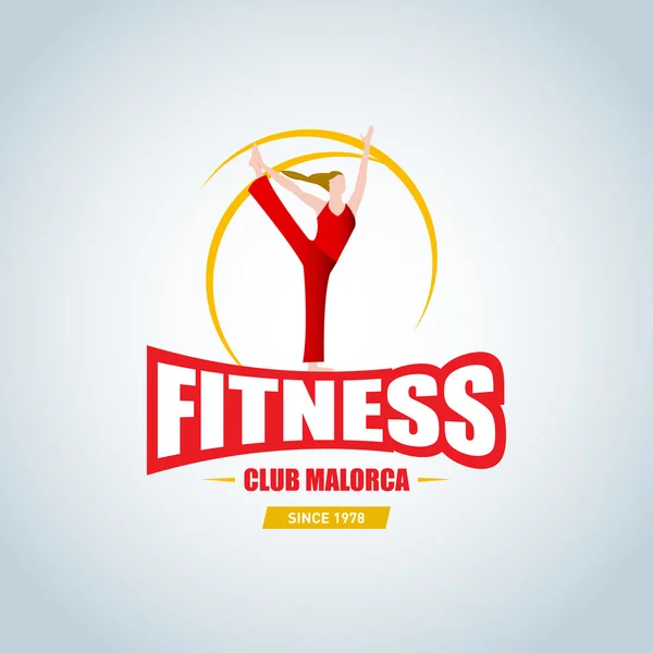 Plantilla de logotipo Fitness — Vector de stock