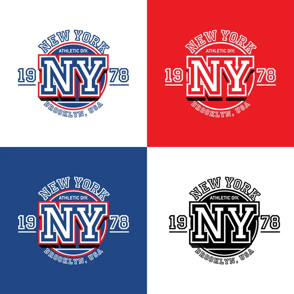 New york sporting typography — Stock Vector