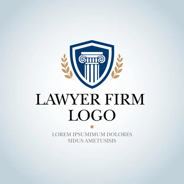 Logotipo bufete de abogados — Vector de stock