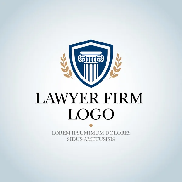 Law Firm Logo — Stock Vector