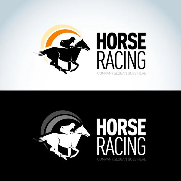 Horse Racing logotyp mall — Stock vektor